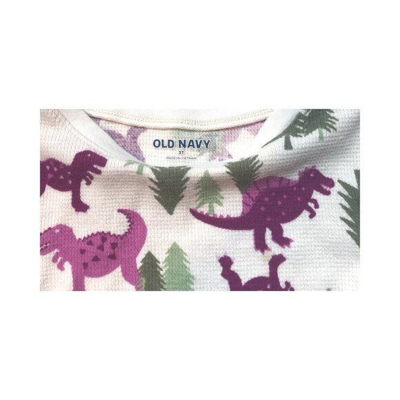 PAJAMA TOP, 3T, OLD NAVY, dinosaurs - Picture 3 of 3